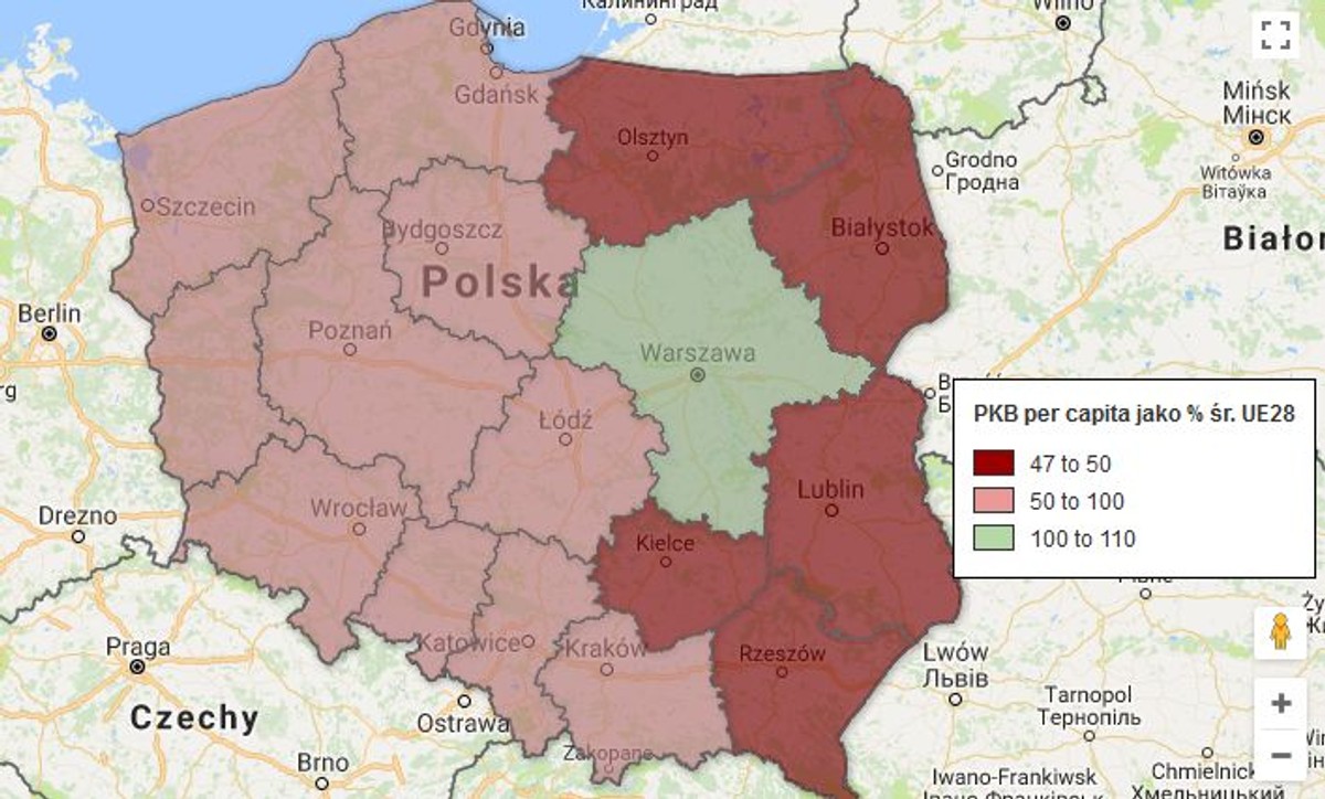 Najbogatsze regiony Polski – ranking województw 2026